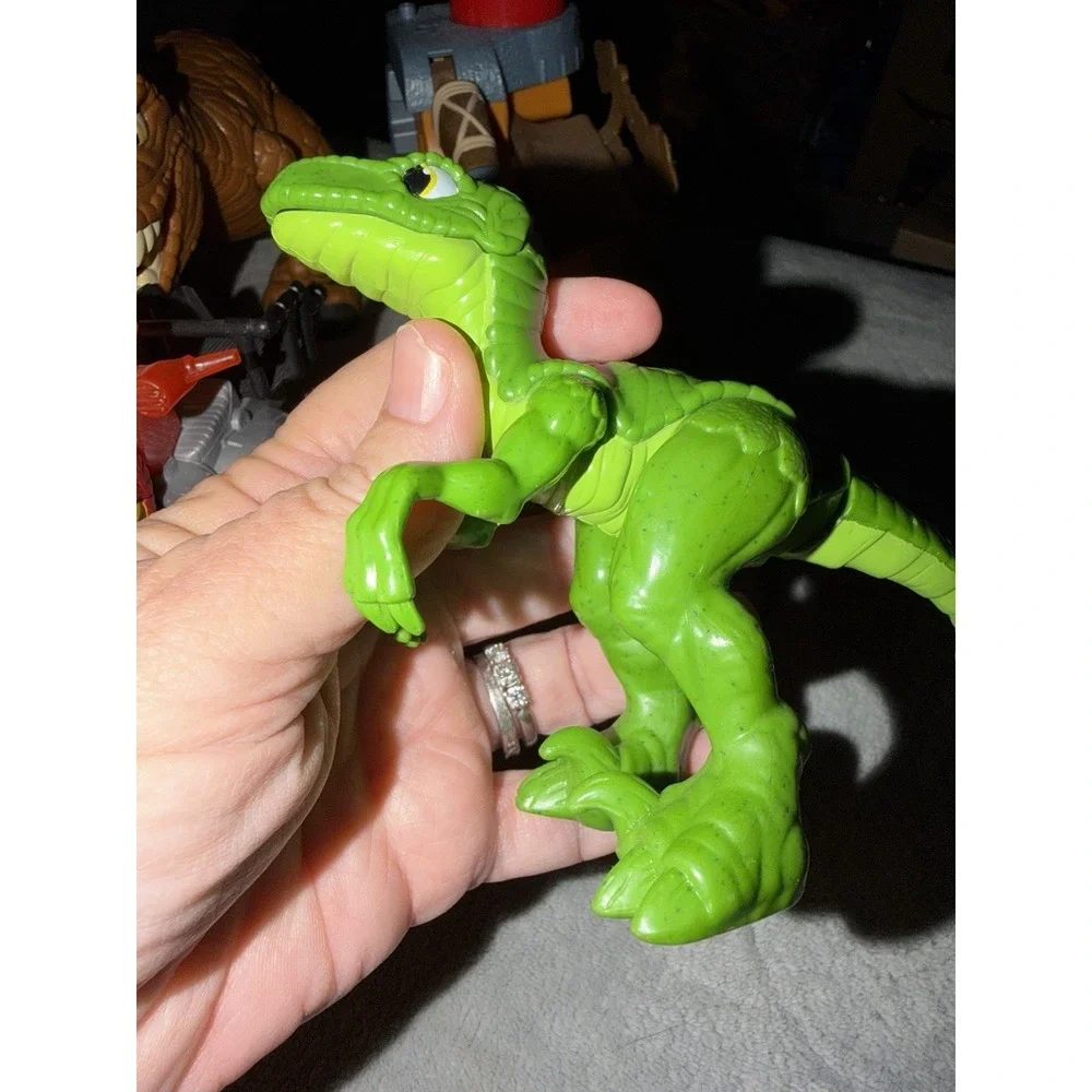 Fisher Price Imaginext Dinosaur T-Rex Mountain Playset Dino Lot Cavemen
